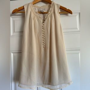 Jcrew cream Silk blouse